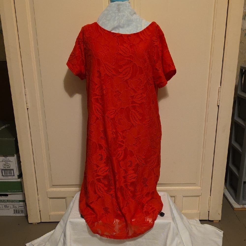 August Silk Vibrant Coral Garment [2/$20]